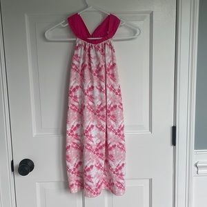 Crewcuts dress. Pink tie-dye. Bow back. NWT. Size medium.